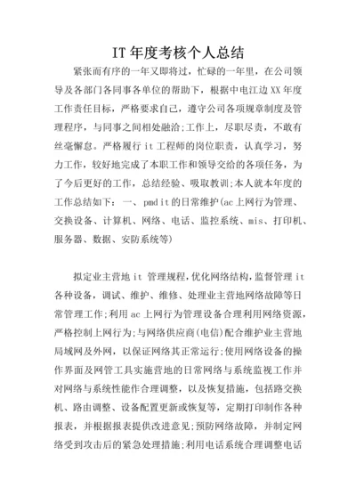 IT年度考核个人总结.docx