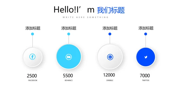 蓝色时尚移动VS联通动态PPT模板