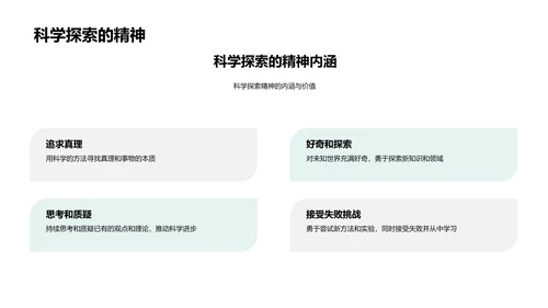 科学探索实践PPT模板