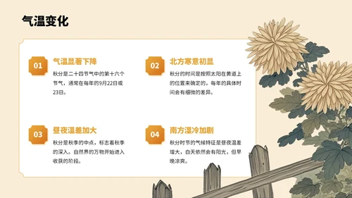 橙色中国风寒露节气PPT模板