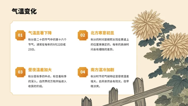 橙色中国风寒露节气PPT模板