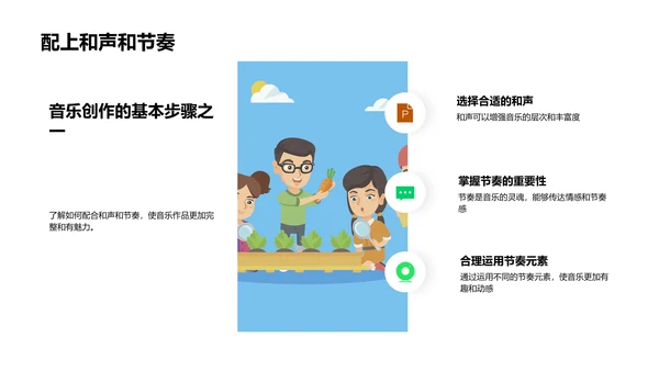 音乐创作教学PPT模板