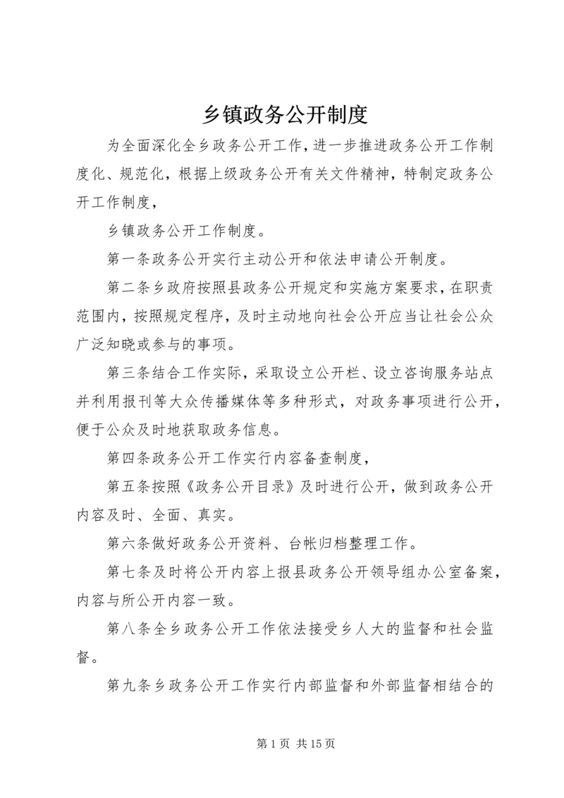 乡镇政务公开制度.docx