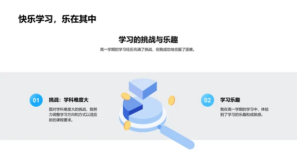 高一学习成果汇报PPT模板