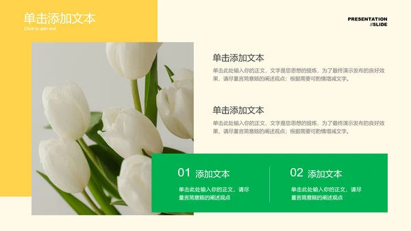 黄绿色清新风夏日通用总结汇报PPT演示模板