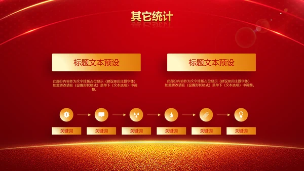 跨越2020开门红震撼企业年会颁奖PPT