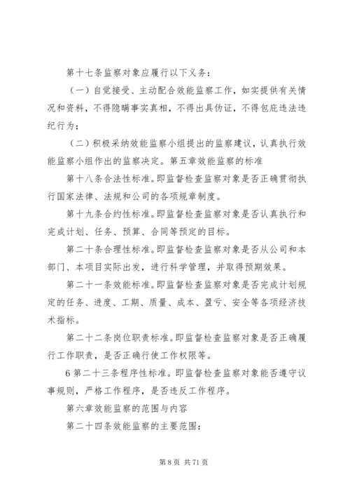 公司效能监察管理办法.docx