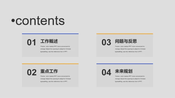 蓝色商务运营岗位年中工作总结PPT模板