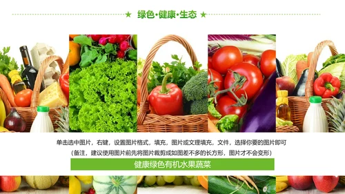 绿色有机生态农业招商农产品展示PPT模板