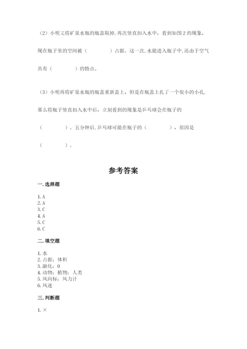 教科版小学三年级上册科学期末测试卷【重点】.docx