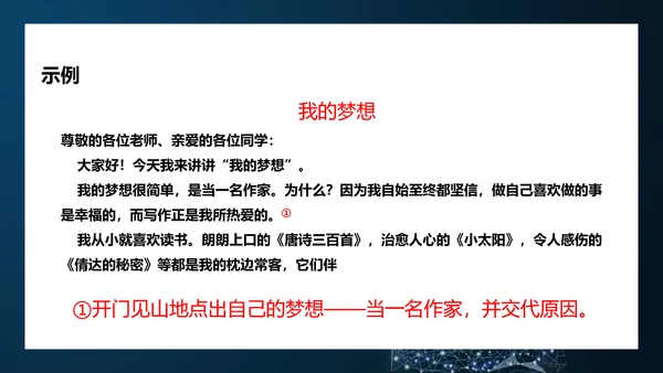 撰写演讲稿初中演讲比赛PPT模板