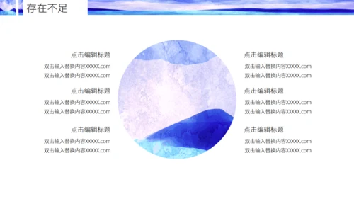 水墨晕染年终总结通用PPT模板