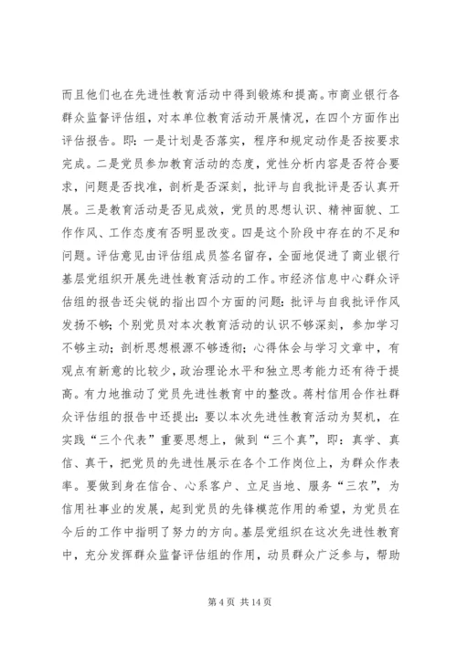 市计委系统“党性分析、民主评议”阶段基本情况 (2).docx