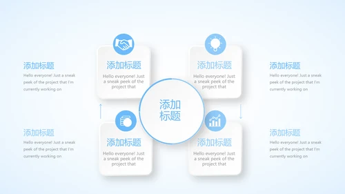 蓝色简约补水面膜动态PPT