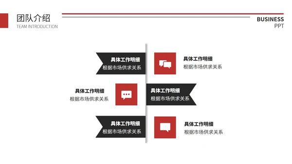 红色简约季度总结汇报通用PPT模板