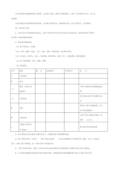 大客户服务部绩效考核指标