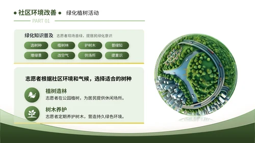 绿色清新风暑假活动：暑假实践保护环境篇PPT模板
