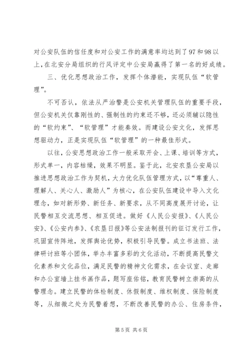 努力打造新型公安思想政治工作经验材料.docx