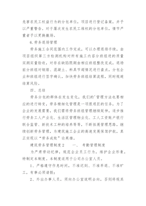 建筑劳务管理制度.docx