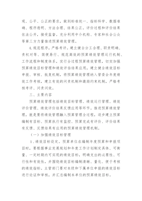 预算绩效管理实施方案.docx