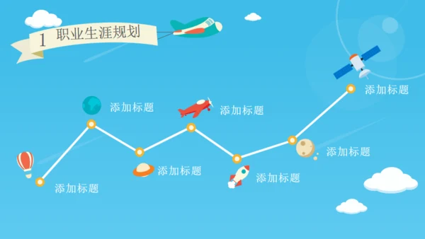 职业生涯规划梦想在路上追寻通用PPT模板