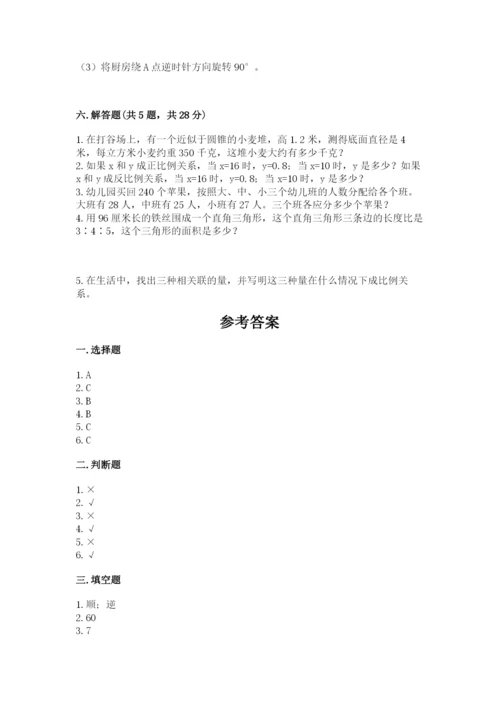 北师大版六年级下册数学期末测试卷精品（突破训练）.docx