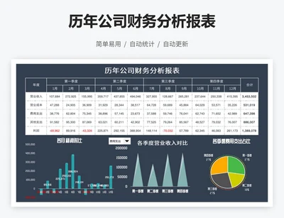 历年公司财务分析报表