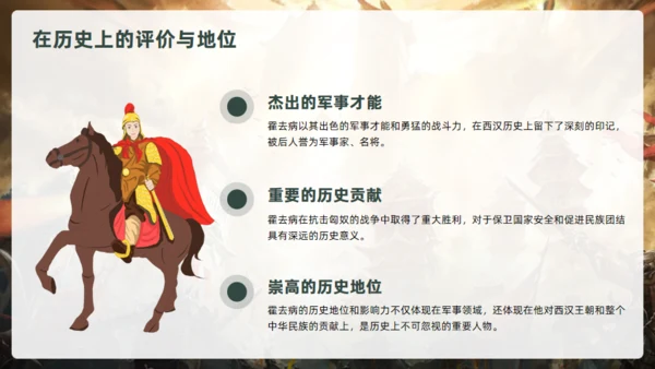 抗击匈奴将军霍去病介绍通用PPT模板