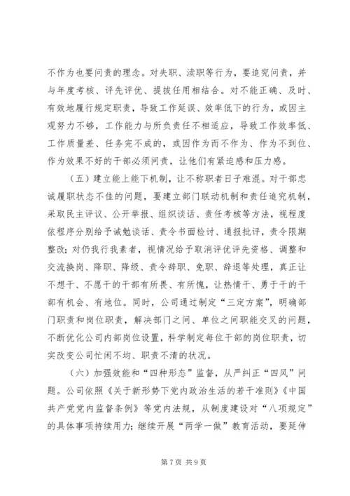 公司作风建设问题及对策.docx