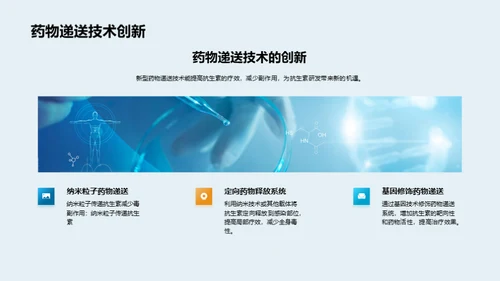 商务风生物医疗学术答辩PPT模板