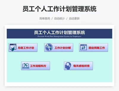 员工个人工作计划管理系统
