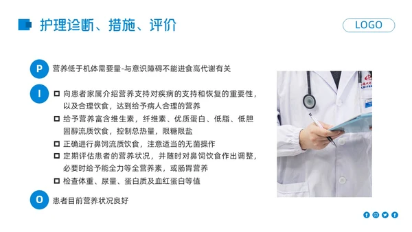 蓝色简约高血压脑出血护理查房PPT模板宣传PPT动态PPT