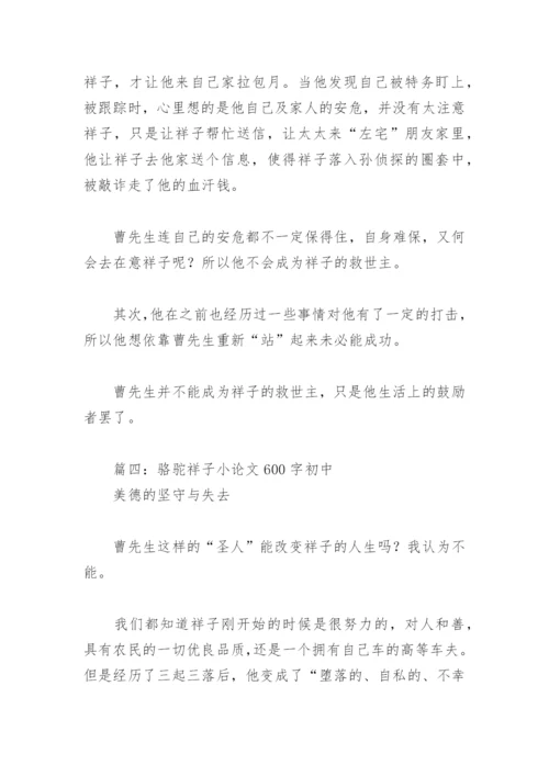 骆驼祥子小论文600字初中(精选4篇).docx
