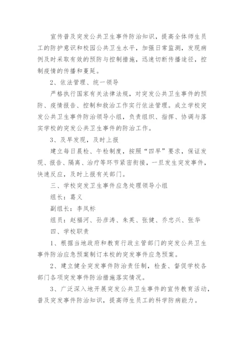 学校卫生公共突发事件应急预案.docx