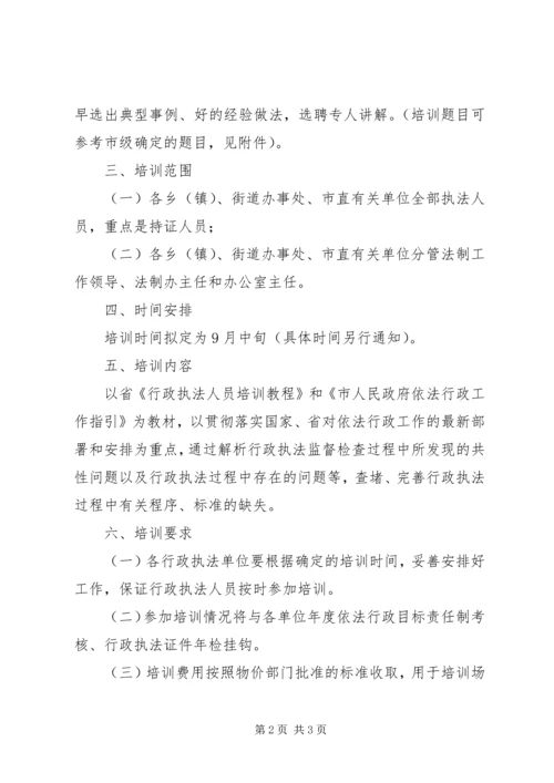 行政执法集中培训工作方案.docx