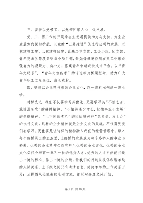 学习对标心得体会汇编.docx