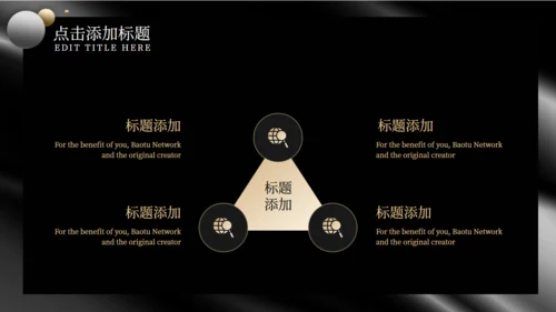 黑金风格商业计划书通用PPT模板