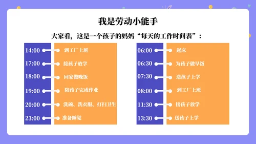 劳动润童心班会通用PPT模板