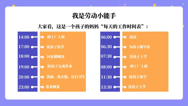 劳动润童心班会通用PPT模板