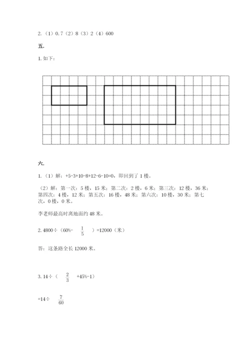 小学六年级升初中模拟试卷附参考答案（预热题）.docx