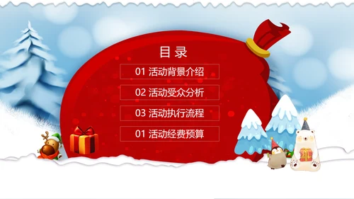 圣诞快乐圣诞节组织活动策划方案PPT模板