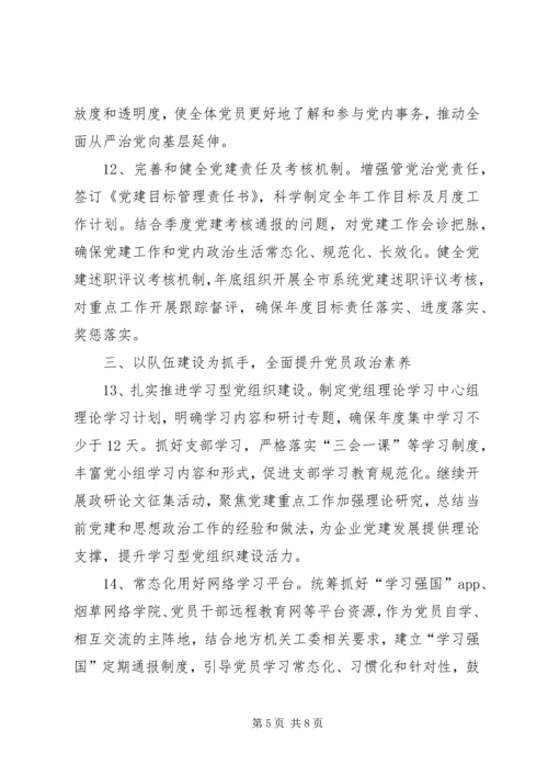 烟草公司XX年党建工作要点.docx