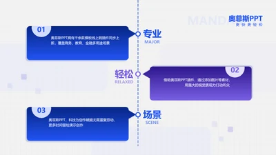 并列关系流程关系3项PPT图文页