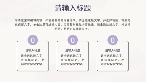 紫色花卉小清新医美商业计划书PPT模板
