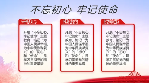 红色大气党员入党誓词动态PPT