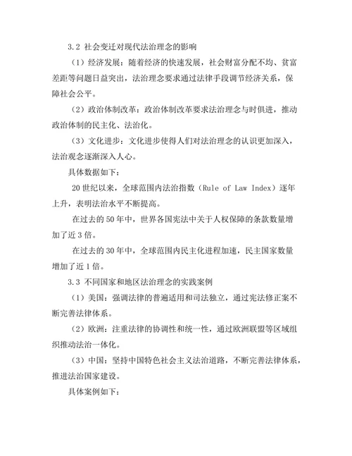 法律与社会变迁：现代法治理念的演变