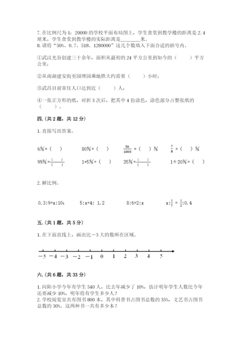 小升初数学综合模拟试卷及参考答案【研优卷】.docx
