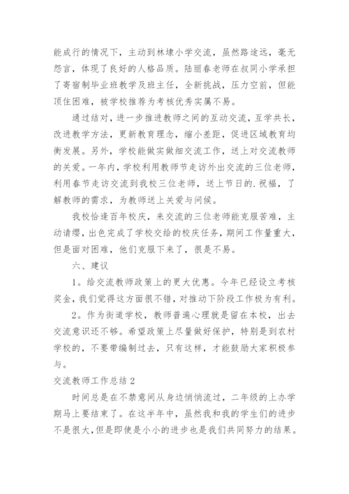 交流教师工作总结.docx