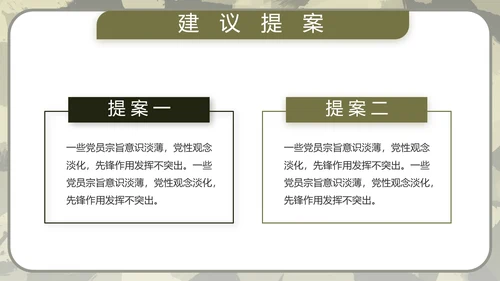 迷彩风军事部队演讲PPT
