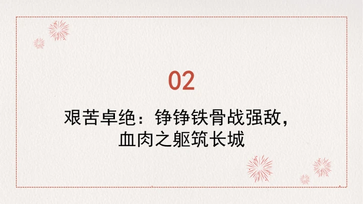 学习传承伟大抗战精神凝聚伟大复兴力量党课ppt